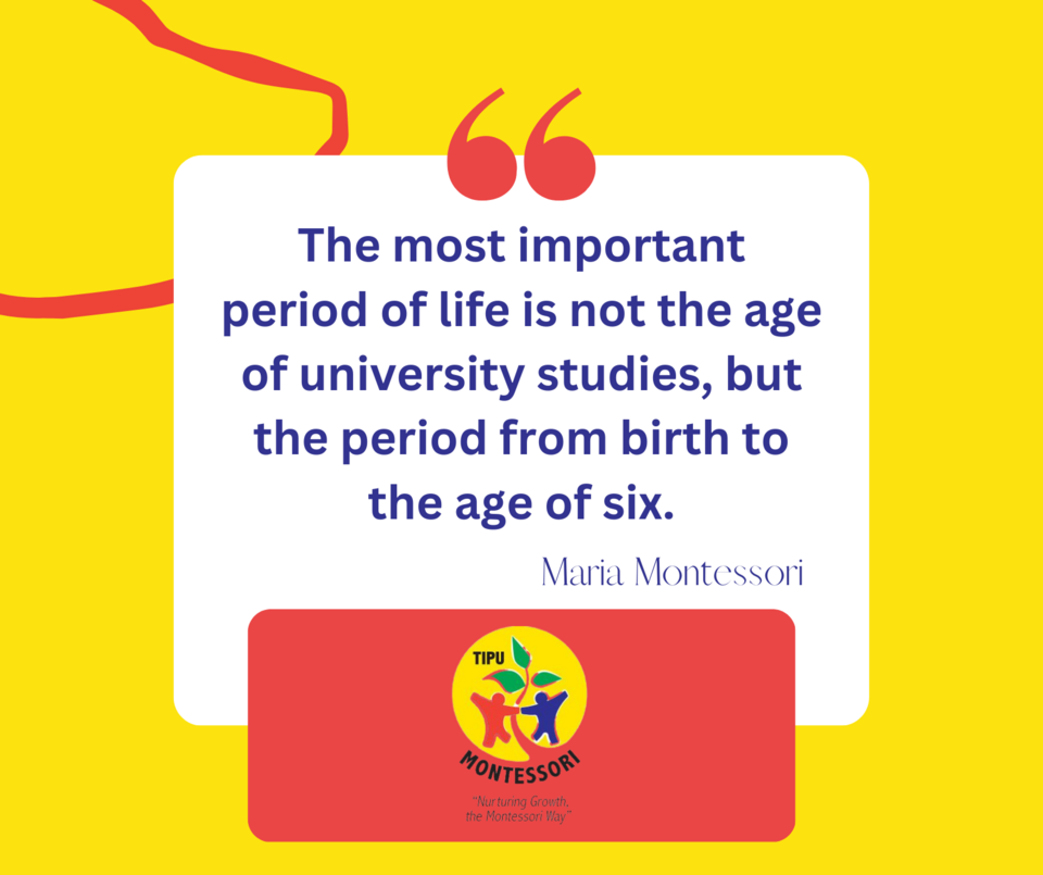 A quote by Maria Montessori